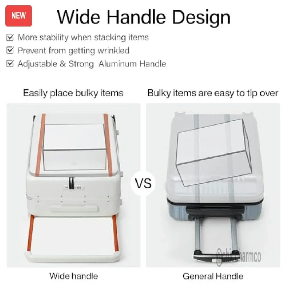 20-Inch Hard Shell Carry-On Luggage with Spinner Wheels & TSA Lock
